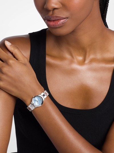 Petite Billie Silver-Tone Watch in SILVER | Michael Kors