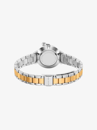 Montre Pyper miniature de deux tons &agrave; pav&eacute; in DEUX TONS | Michael Kors