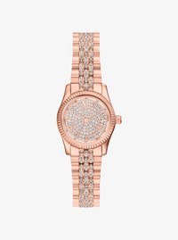 Petite Lexington Pav&eacute; Rose Gold-Tone Watch