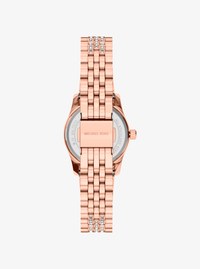 Petite Lexington Pav&eacute; Rose Gold-Tone Watch