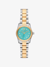 Reloj Lexington peque&ntilde;o en dos tonos con pav&eacute;