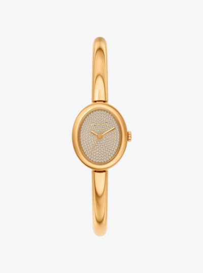 Petite Maude Gold-Tone Bangle Watch in GOLD | Michael Kors