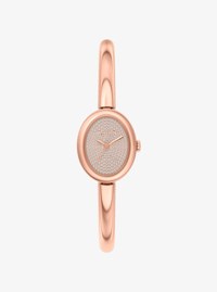 Reloj Maude peque&ntilde;o tipo brazalete en tono oro rosa
