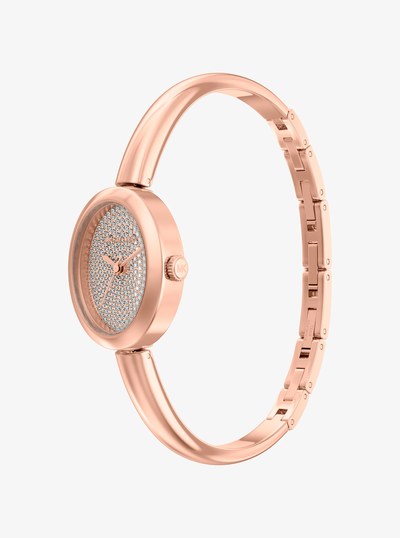 Petite Maude Rose Gold-Tone Bangle Watch in ROSE GOLD | Michael Kors