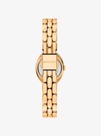 Set de regalo de joyer&iacute;a de reloj Maude peque&ntilde;o en tono dorado y brazalete en pav&eacute;