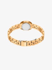 Set de regalo de joyer&iacute;a de reloj Maude peque&ntilde;o en tono dorado y brazalete en pav&eacute;