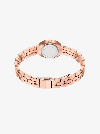 Petite Maude Rose Gold-Tone Watch and Pav&eacute; Bangle Jewelry Gift Set in ROSE GOLD | Michael Kors