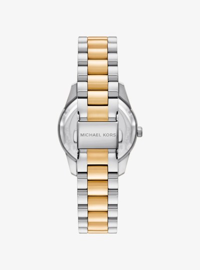 Lexington Pav&eacute; Two-Tone Watch in TWO TONE | Michael Kors