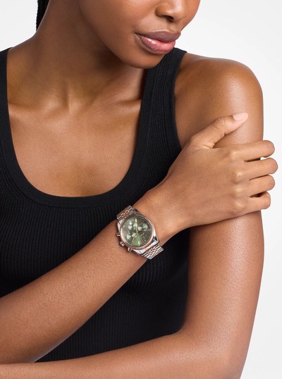 Lexington Two-Tone Watch in TWO TONE | Michael Kors