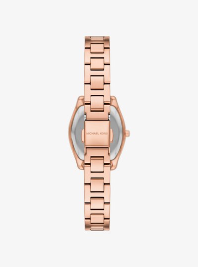 Petite Chelsea Pav&eacute; Two-Tone Watch in ROSE GOLD | Michael Kors