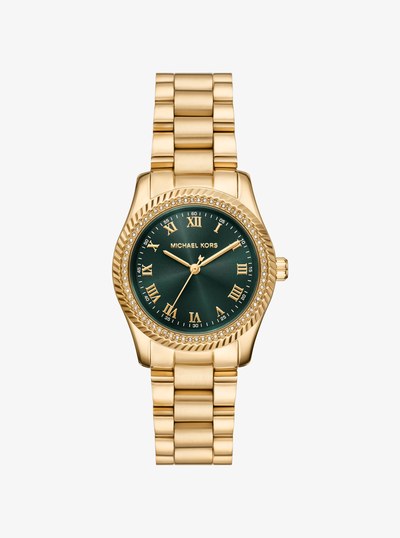 Mini Lexington Gold-Tone Watch in GOLD | Michael Kors
