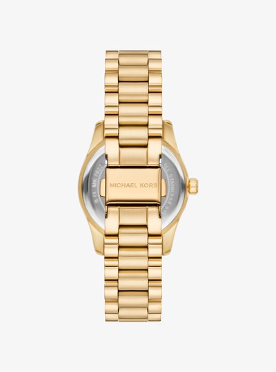 Mini Lexington Gold-Tone Watch in GOLD | Michael Kors