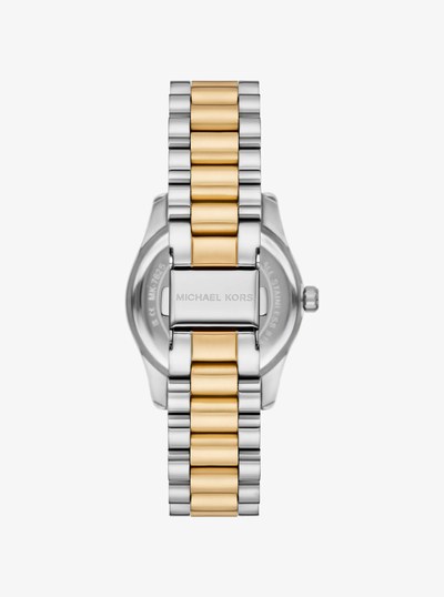 Mini Lexington Pav&eacute; Two-Tone Watch  in TWO TONE | Michael Kors