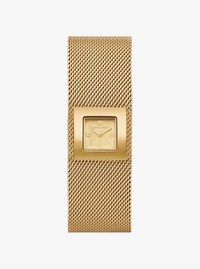 Reloj Georgie peque&ntilde;o con malla en tono dorado
