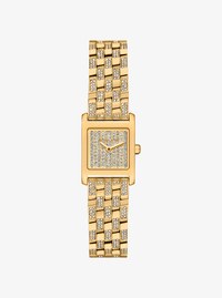 Reloj Georgie micro en tono dorado con pav&eacute;