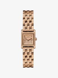 Reloj Georgie micro en tono beige dorado