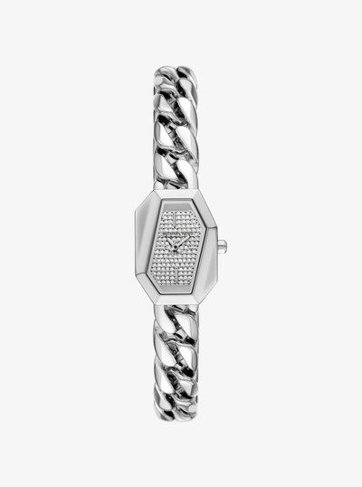 Petite Suri Pav&eacute; Silver-Tone Watch in SILVER | Michael Kors
