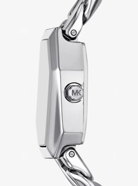 Petite montre Suri de ton argent &agrave; pav&eacute;