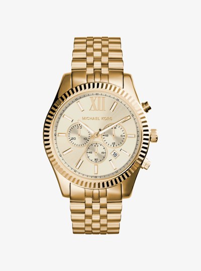 Lexington Gold-Tone Watch in GOLD | Michael Kors
