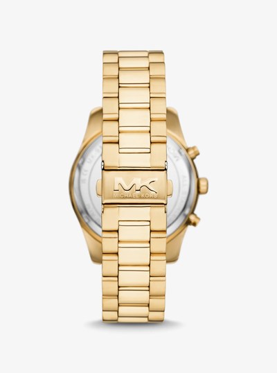 Oversized Lexington Gold-Tone Watch in GOLD | Michael Kors