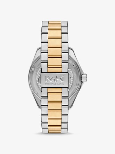 Oversized Maritime Two-Tone Watch in TWO TONE | Michael Kors