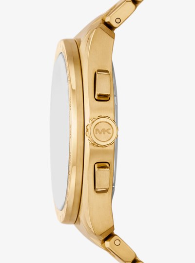 Oversized Accelerator 2.0 Gold-Tone Watch in GOLD | Michael Kors