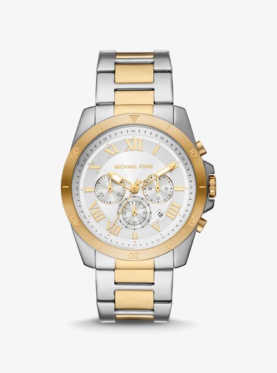 Oversized Alek Two-Tone Watch in TWO TONE | Michael Kors
