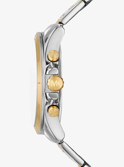 Oversized Alek Two-Tone Watch in TWO TONE | Michael Kors