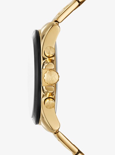 Oversized Alek Gold-Tone Watch in GOLD | Michael Kors