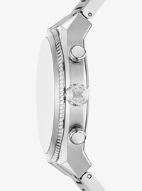 Reloj Panorama oversize en tono plateado