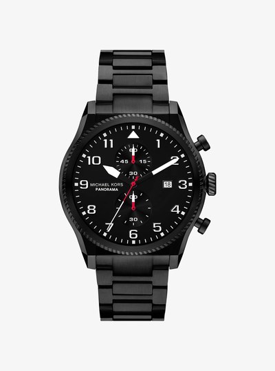 Reloj Panorama oversize en tono negro in NEGRO | Michael Kors