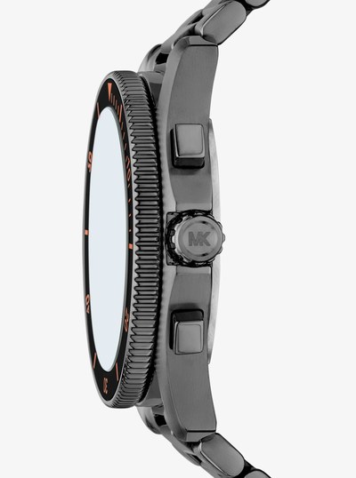 Oversized Maritime Gunmetal Watch in GUNMETAL | Michael Kors