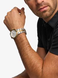Oversized Billie Two-Tone Watch