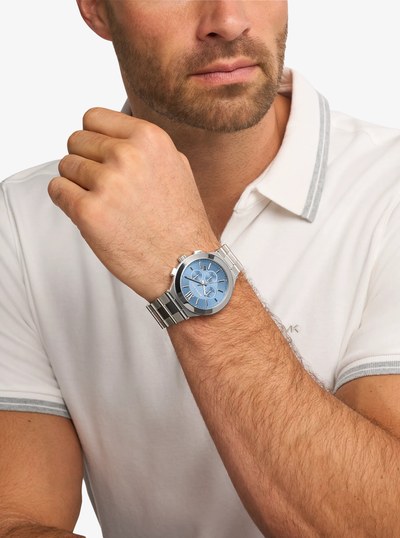 Oversized Billie Silver-Tone Watch in SILVER | Michael Kors