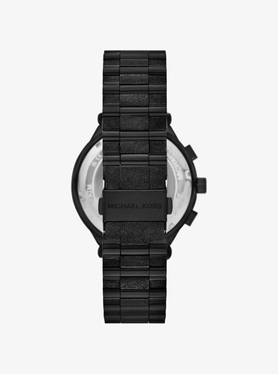 Oversized Billie Frosted Black-Tone Watch in BLACK | Michael Kors