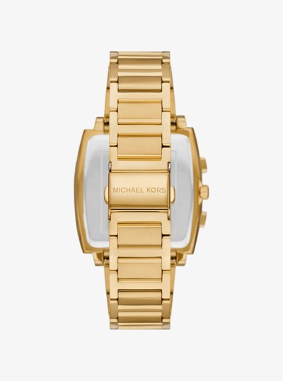 Oversized Rhys Gold-Tone Watch in GOLD | Michael Kors