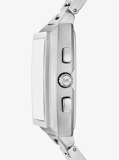 Oversized Rhys Silver-Tone Watch in SILVER | Michael Kors