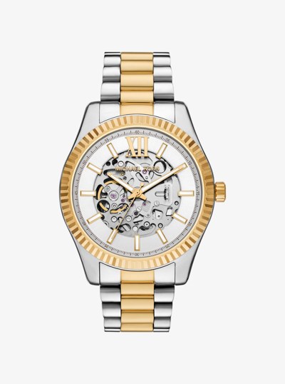 Reloj Lexington oversize de dos tonos in BITONO | Michael Kors