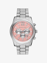 Oversized Lexington Silver-Tone Watch