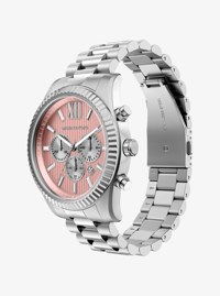 Oversized Lexington Silver-Tone Watch