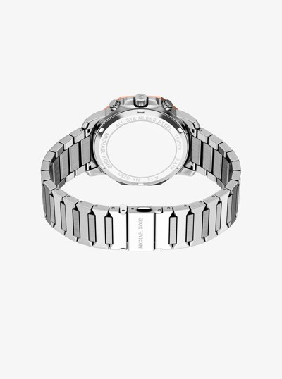 Montre surdimensionn&eacute;e Prescott &agrave; deux tons in ARGENT | Michael Kors