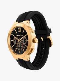 Reloj Billie oversize de silicona en tono dorado