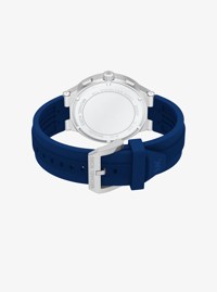 Oversized Billie Silver-Tone and Silicone Watch