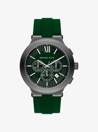 Oversized Billie Gunmetal and Silicone Watch