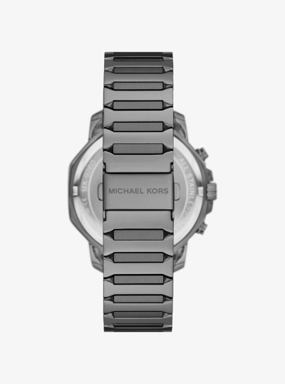 Oversized Prescott Gunmetal Watch in GUNMETAL | Michael Kors