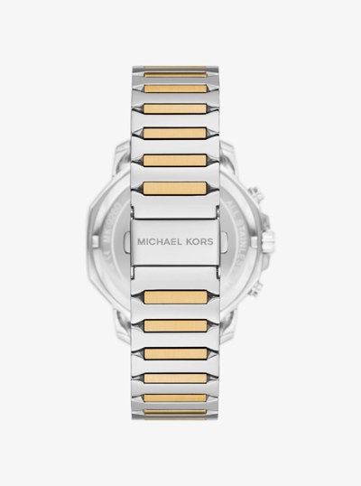 Oversized Prescott Two-Tone Watch in TWO TONE | Michael Kors