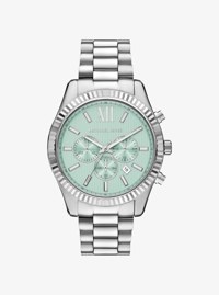 Oversized Lexington Silver-Tone Watch