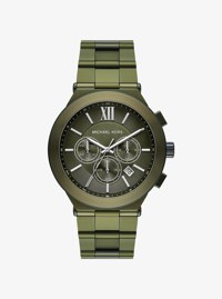 Oversized Billie Green-Tone Watch