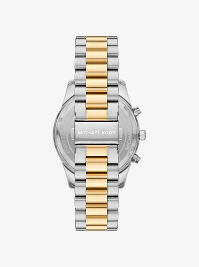 Oversized Lexington Two-Tone Watch in TWO TONE | Michael Kors