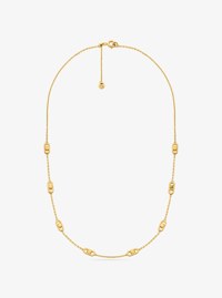 Astor Link Small Precious Metal-Plated Sterling Silver Necklace